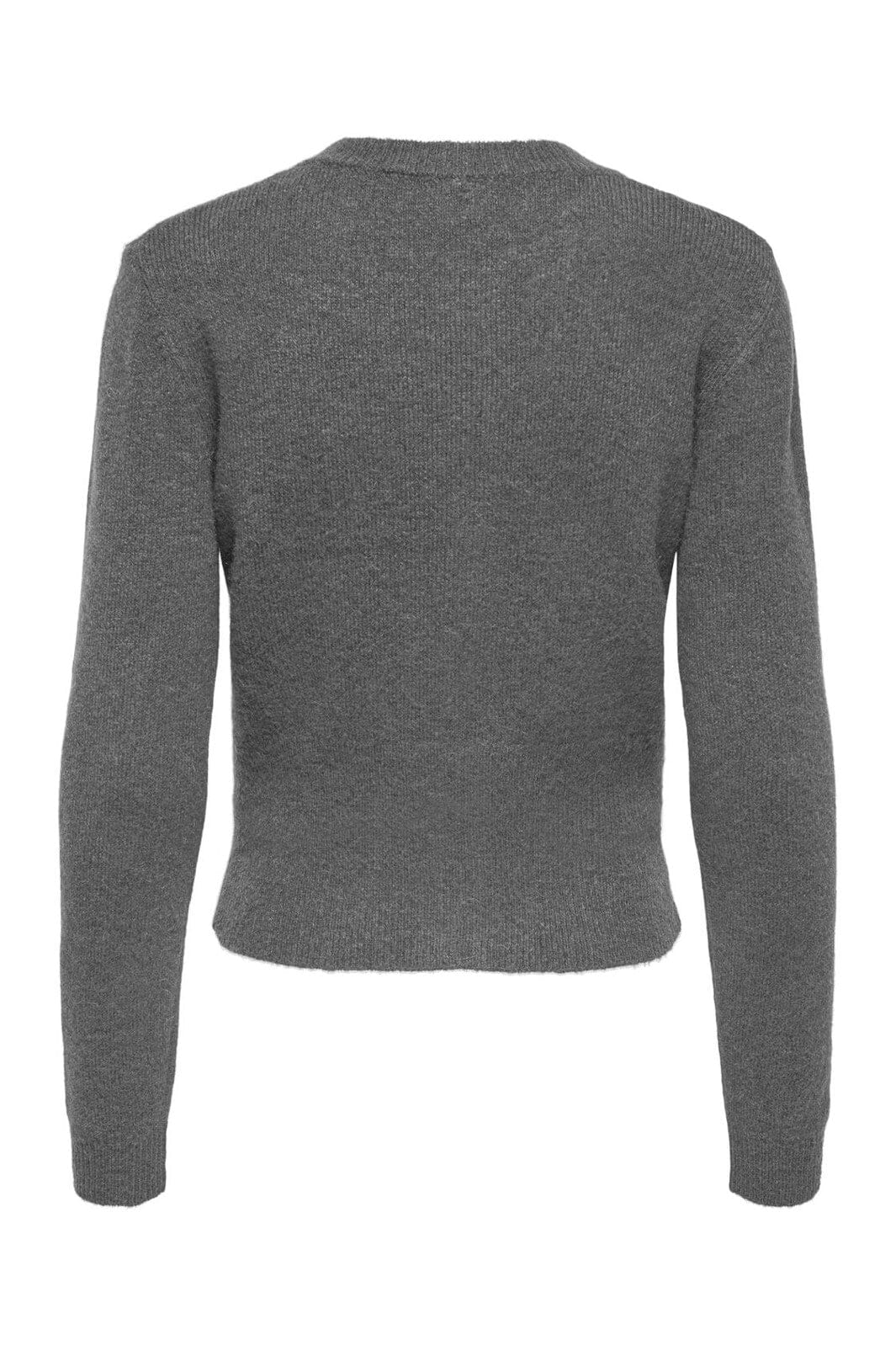 Only - Onlhavanna Ls Button Cardigan Knt - 4932225 Medium Grey Melange Bling Button