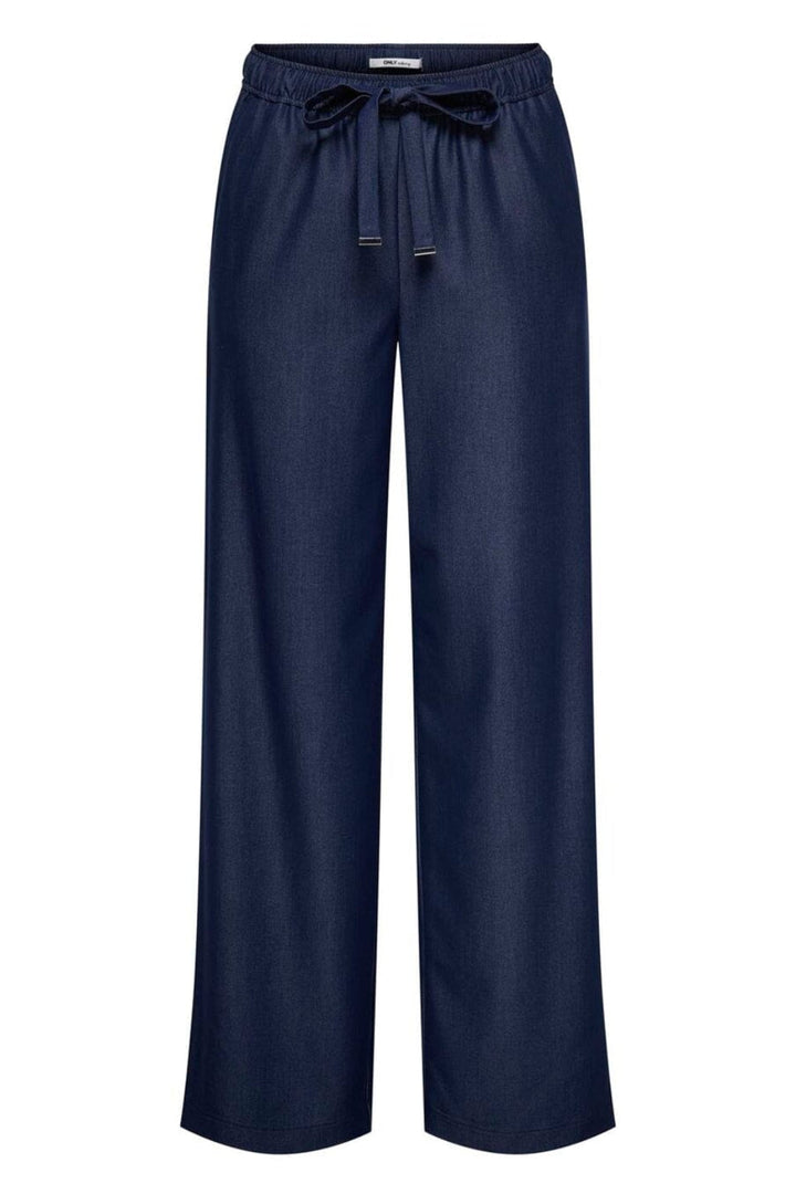 Only - Onliria Life Chambray Wide Pant Tlr - 4963830 Naval Academy Melange