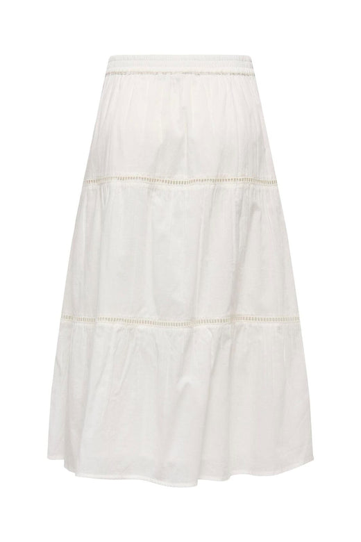 Only - Onlisabella Long Skirt - 4994098 Cloud Dancer