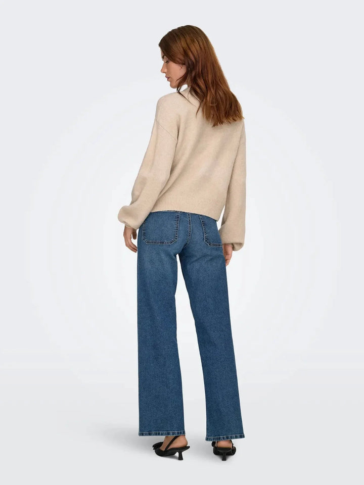 Only - Onlisabella L/S Cardigan Knt - 4901813 Pumice Stone Melange Cardigans 