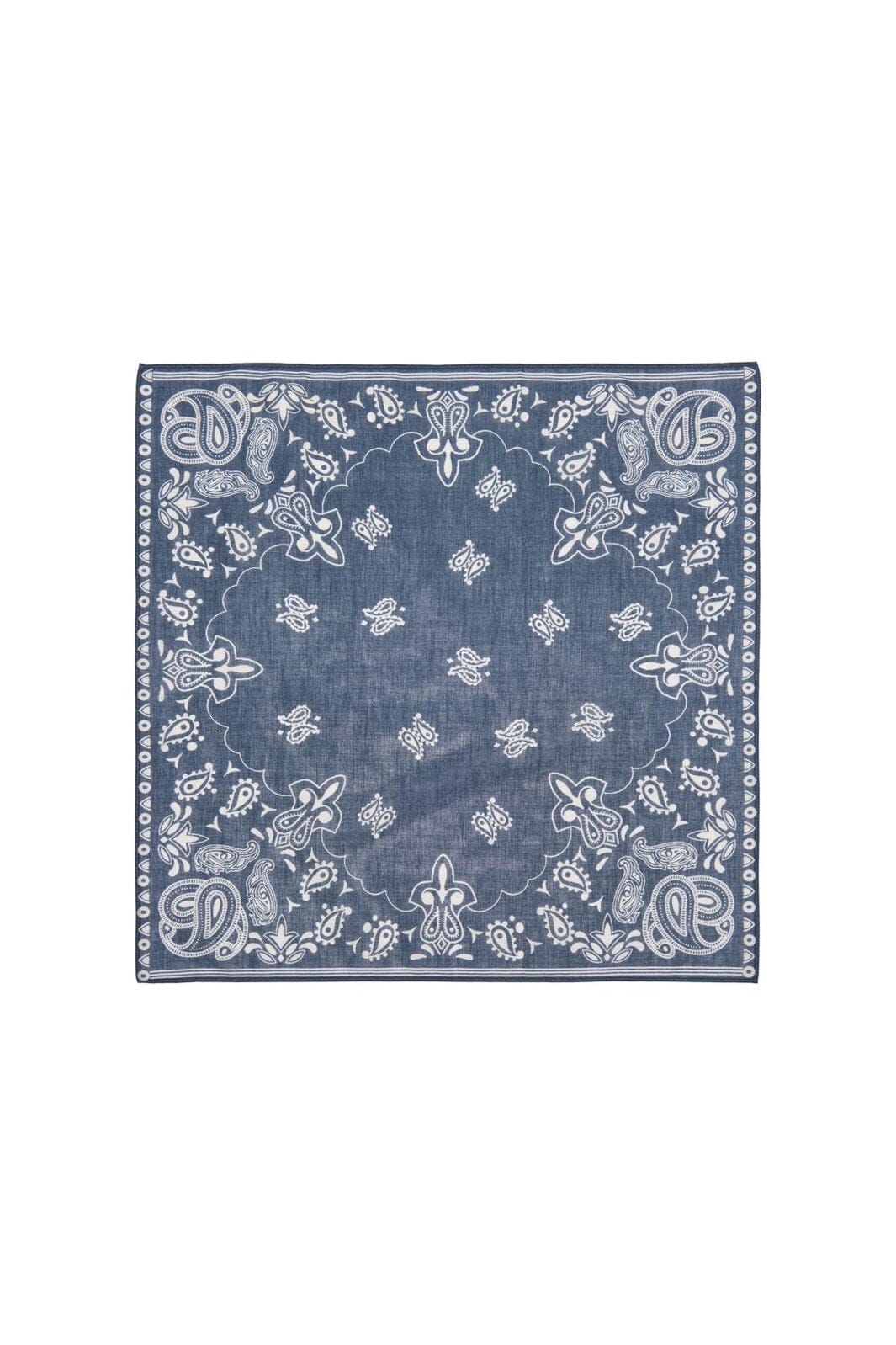 Only - Onlisabella Small Cotton Scarf Acc - 4903226 Navy Blazer Paisley