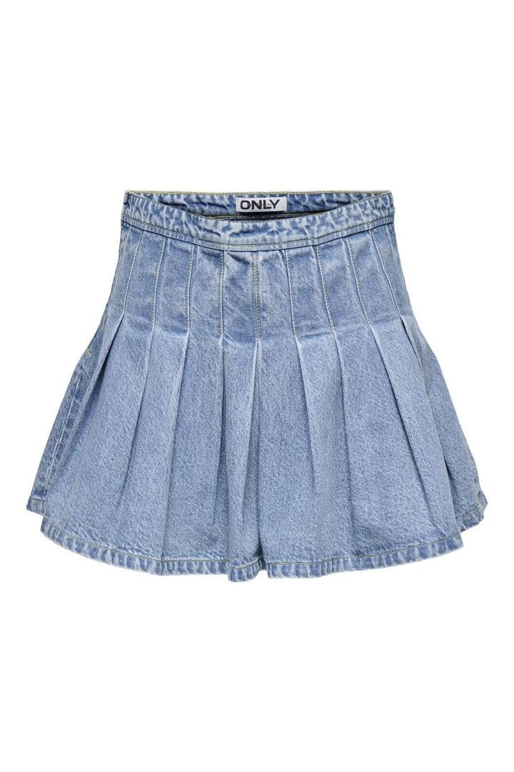 Only - Onljean Pleat Skirt - 4858010 Medium Blue Denim