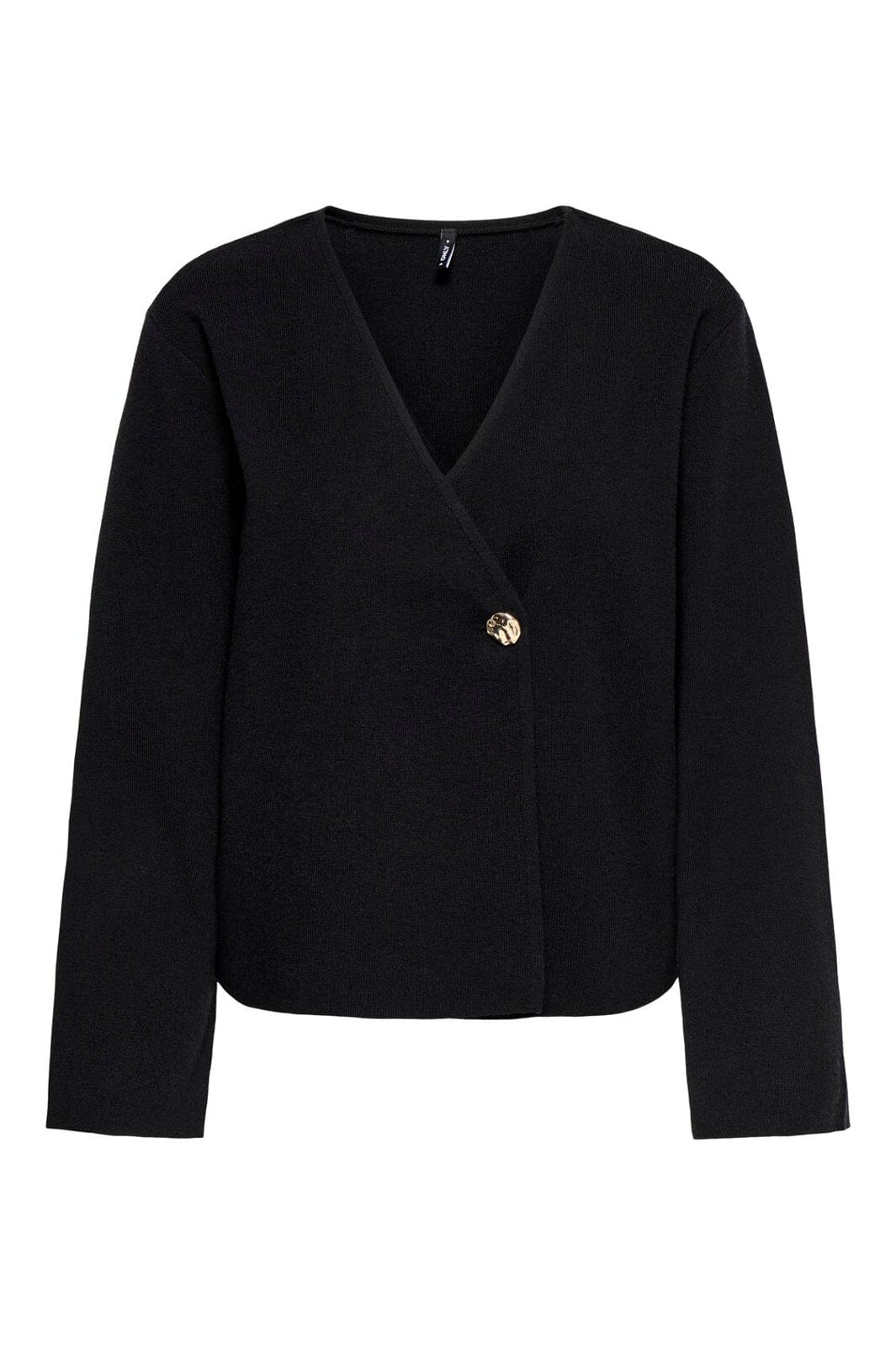 Only - Onljing Ls Vneck One Button Cardi Knt - 5088617 Black Gold Button