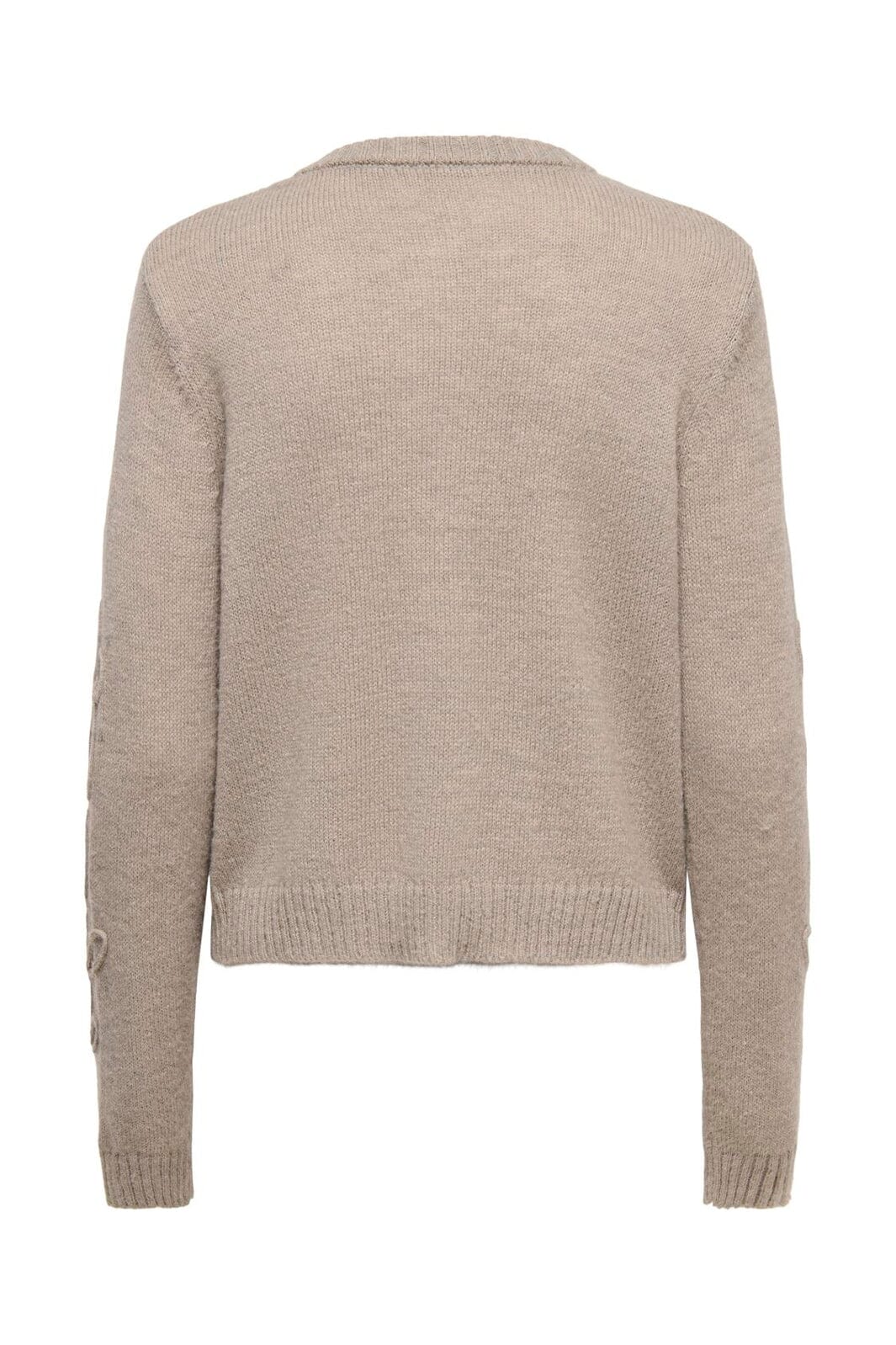 Only - Onljoy Ls O-Ne Deco Button Cardi Knt - 5080704 Moon Rock Dtm String/Fbc Button