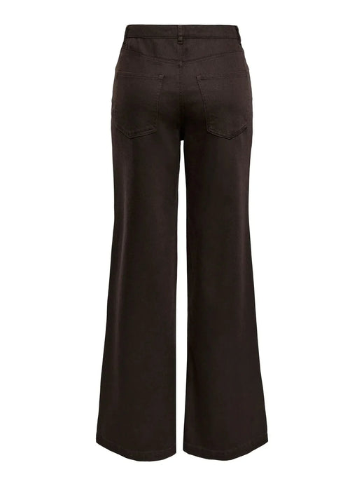 Only - Onljuicy-Soft Wide Pant - 5003385 Black Coffee Bukser 