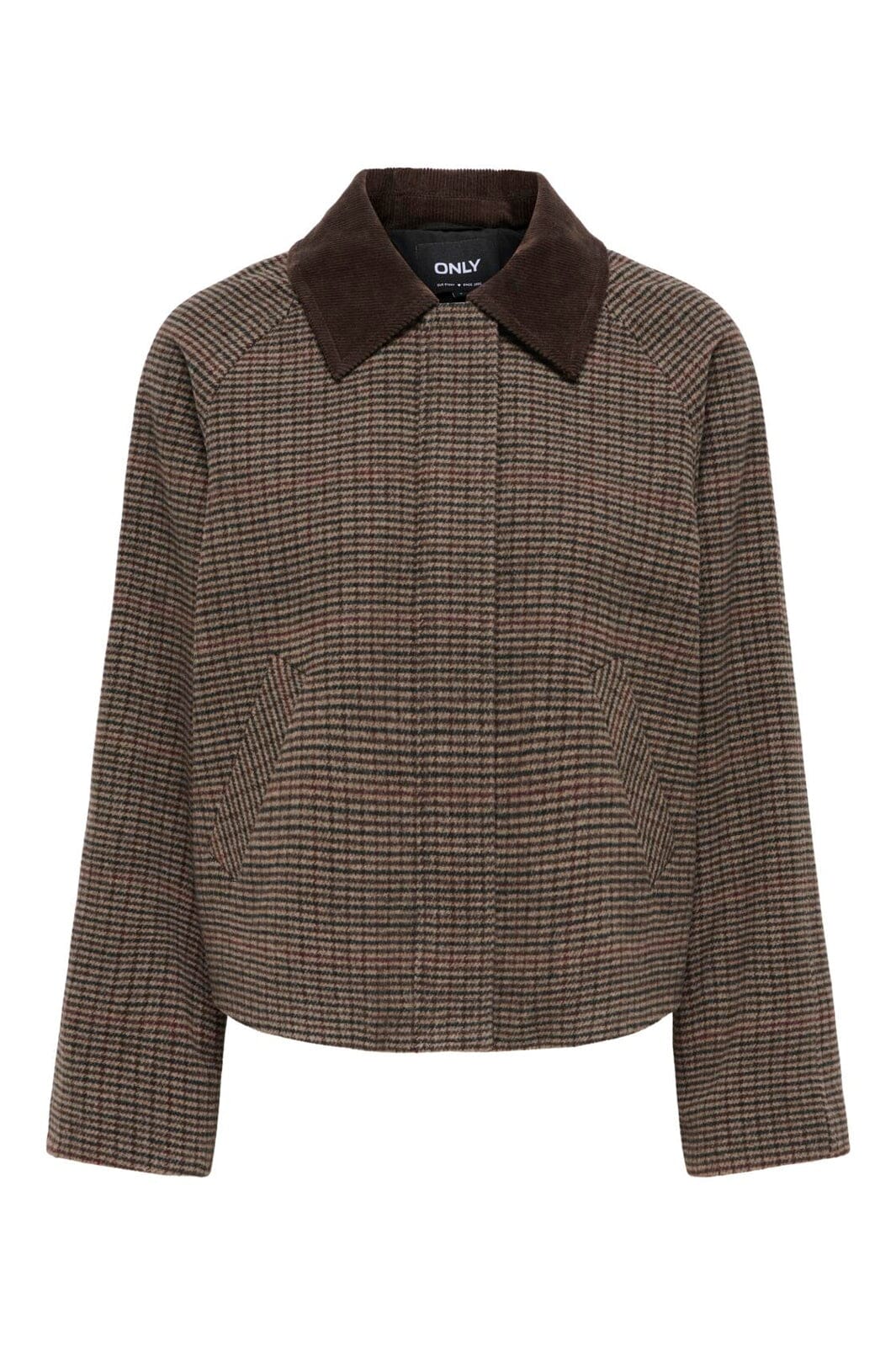 Only - Onlkine Checked Cord Jacket Cc - 5103140 Fungi Fungi Check