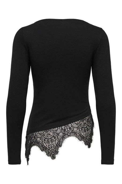 Only - Onllaila L/S Lace Mix Top - 5128037 Black