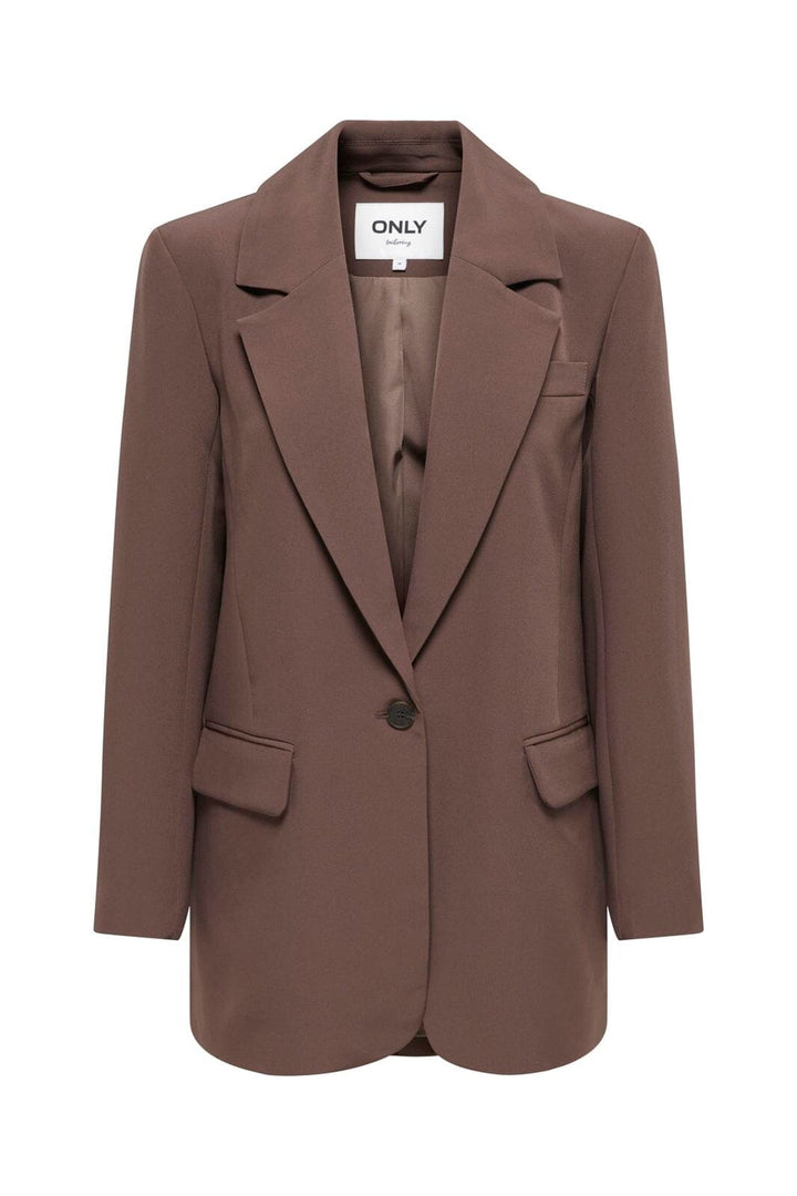 Only - Onllana-Berry L/S Slit Blazer Cc Tlr - 5049901 Chocolate Martini
