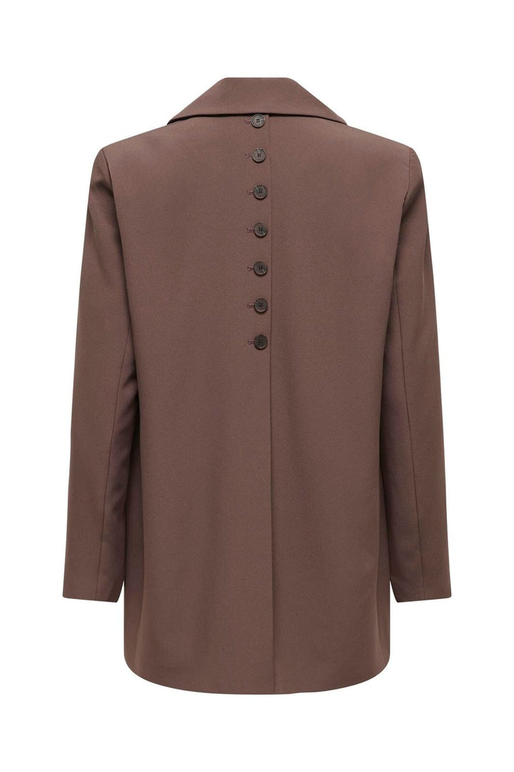 Only - Onllana-Berry L/S Slit Blazer Cc Tlr - 5049901 Chocolate Martini
