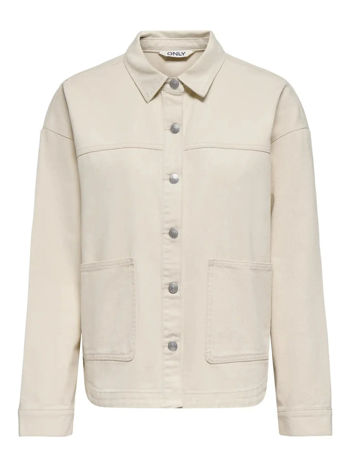 Only - Onllara Ls Shacket Gua - 4996737 Birch Jakker 