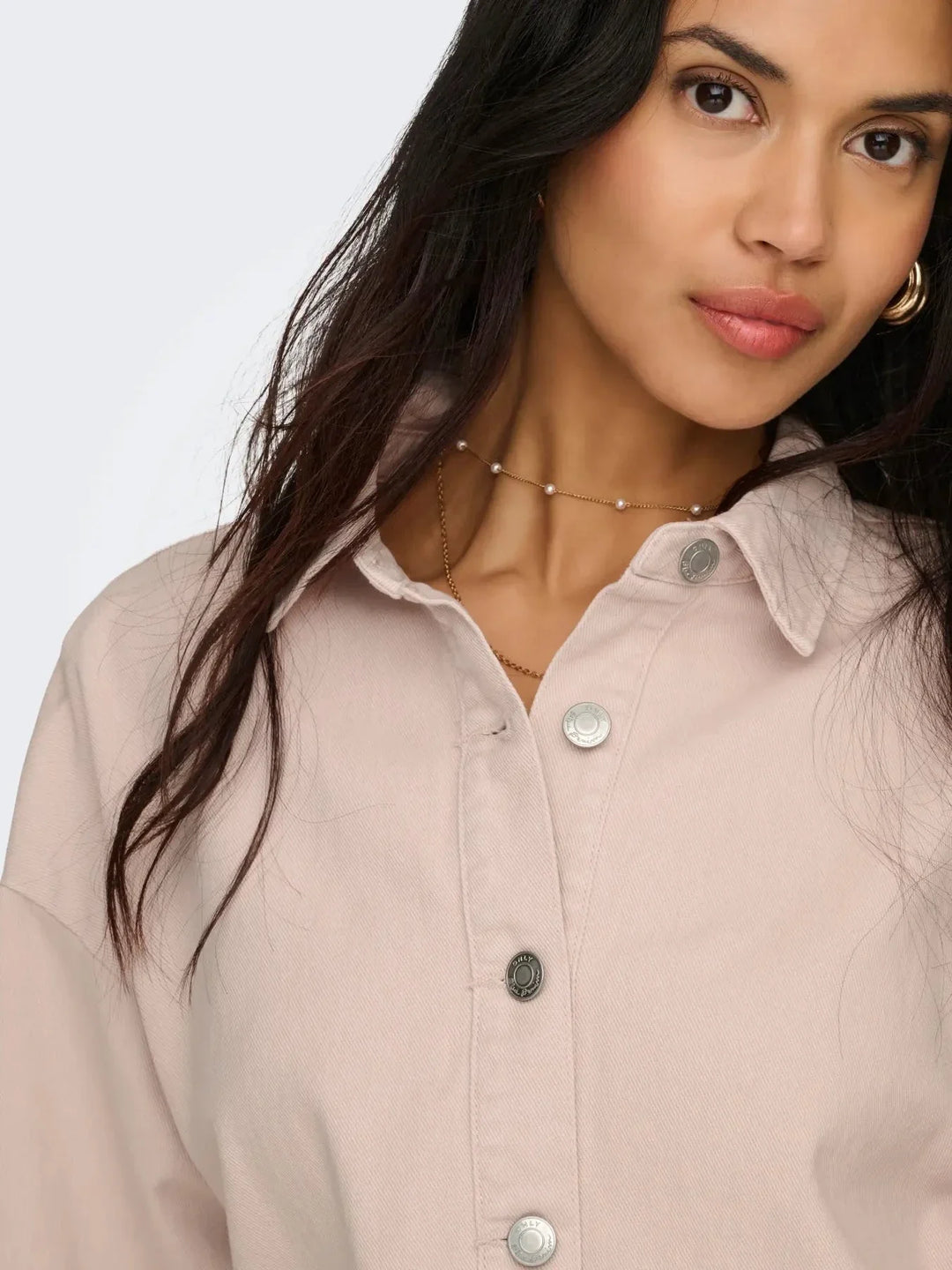 Only - Onllara Ls Shacket Gua - 4996739 Sepia Rose Jakker 