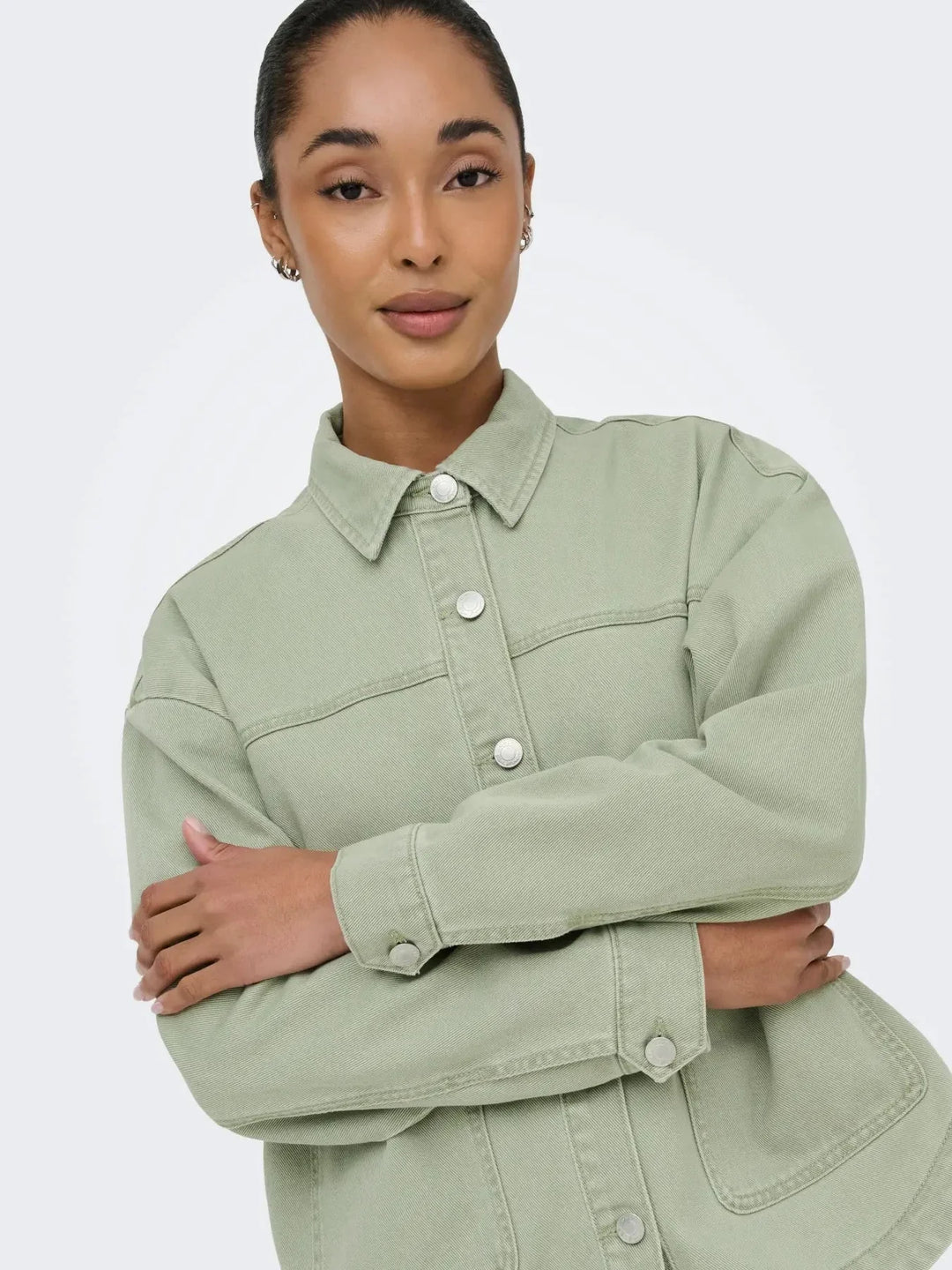 Only - Onllara Ls Shacket Gua - 5036778 Laurel Wreath Jakker 