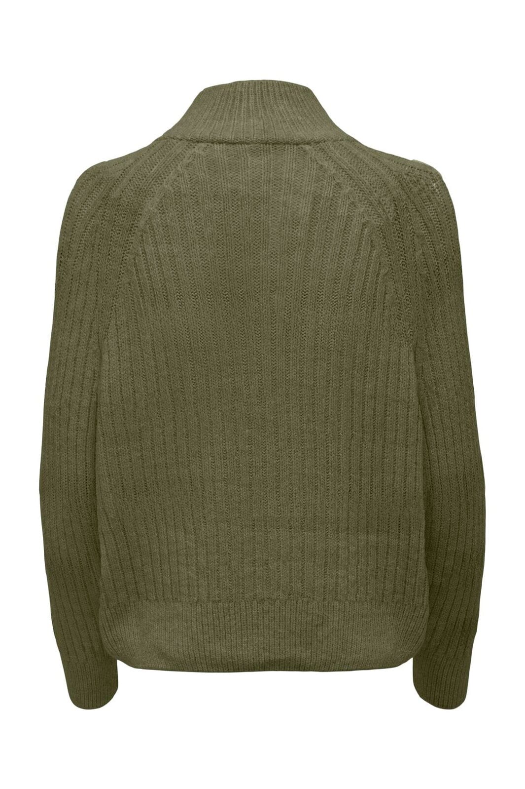 Only - Onlleise Freya Ls Zip High Neck Knt - 4762327 Winter Moss