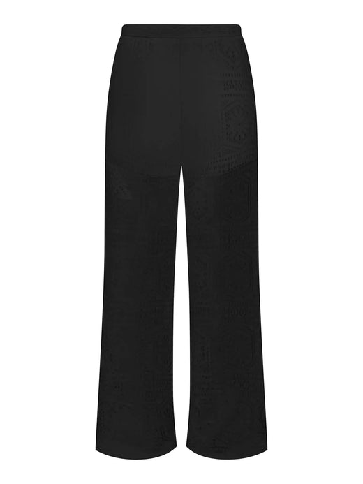 Only - Onllian Lace Wide Pants - 5045335 Black Bukser 