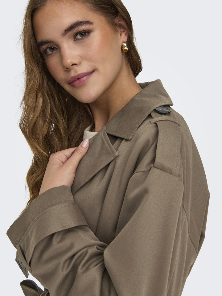 Only - Onlline X-Long Trenchcoat - 3504617 Walnut Jakker 