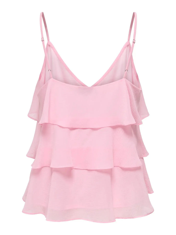 Only - Onllinn Life Flounce Singlet - 5007907 Romance Rose Toppe 