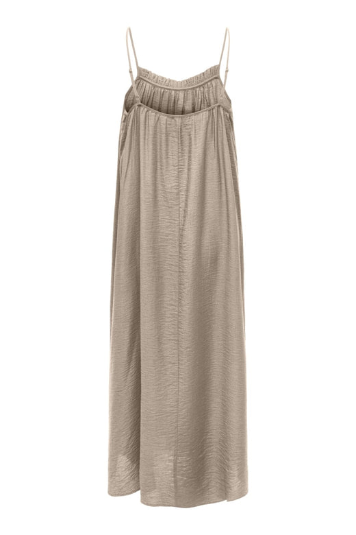 Only - Onllino S/L Long Ruffle Dress Ox - 4938579 Oxford Tan