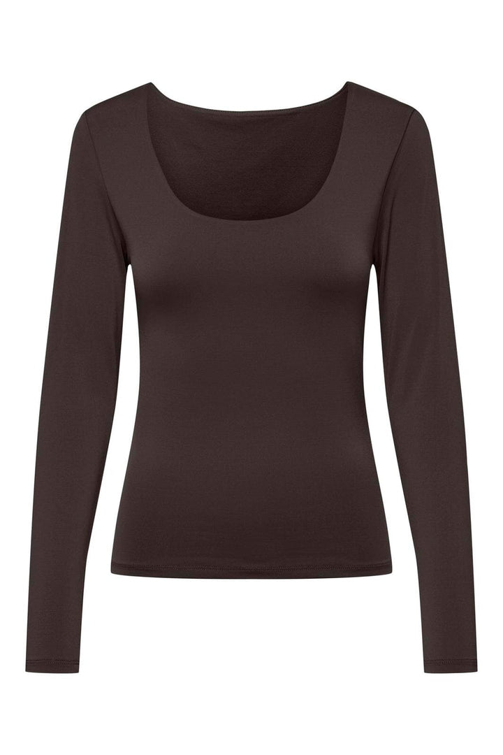 Only - Onllone 2-Way L/S Top - 4800393 Chocolate Torte