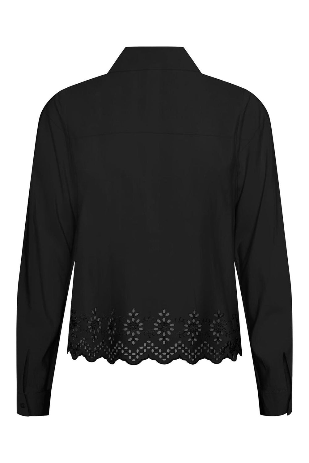 Only - Onllou Life Emb L/S Shirt - 4415678 Black