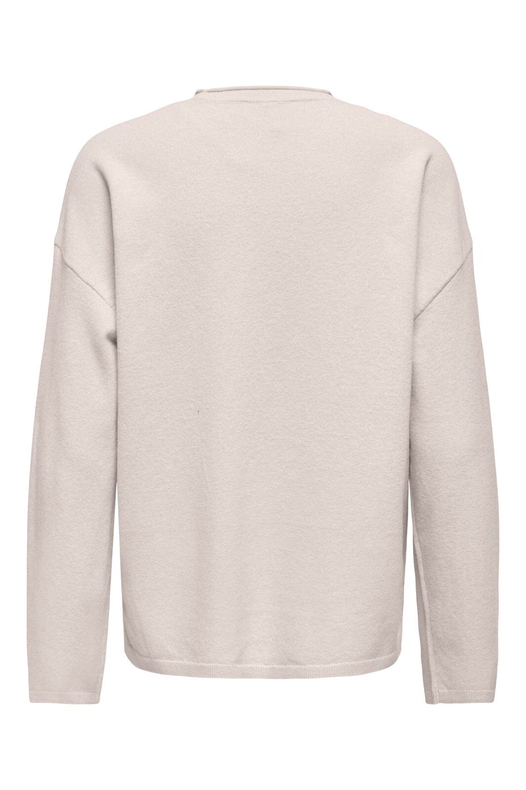 Only - Onlloyal Amalio Ls O-Neck Knt - 4982710 Moonbeam Melange