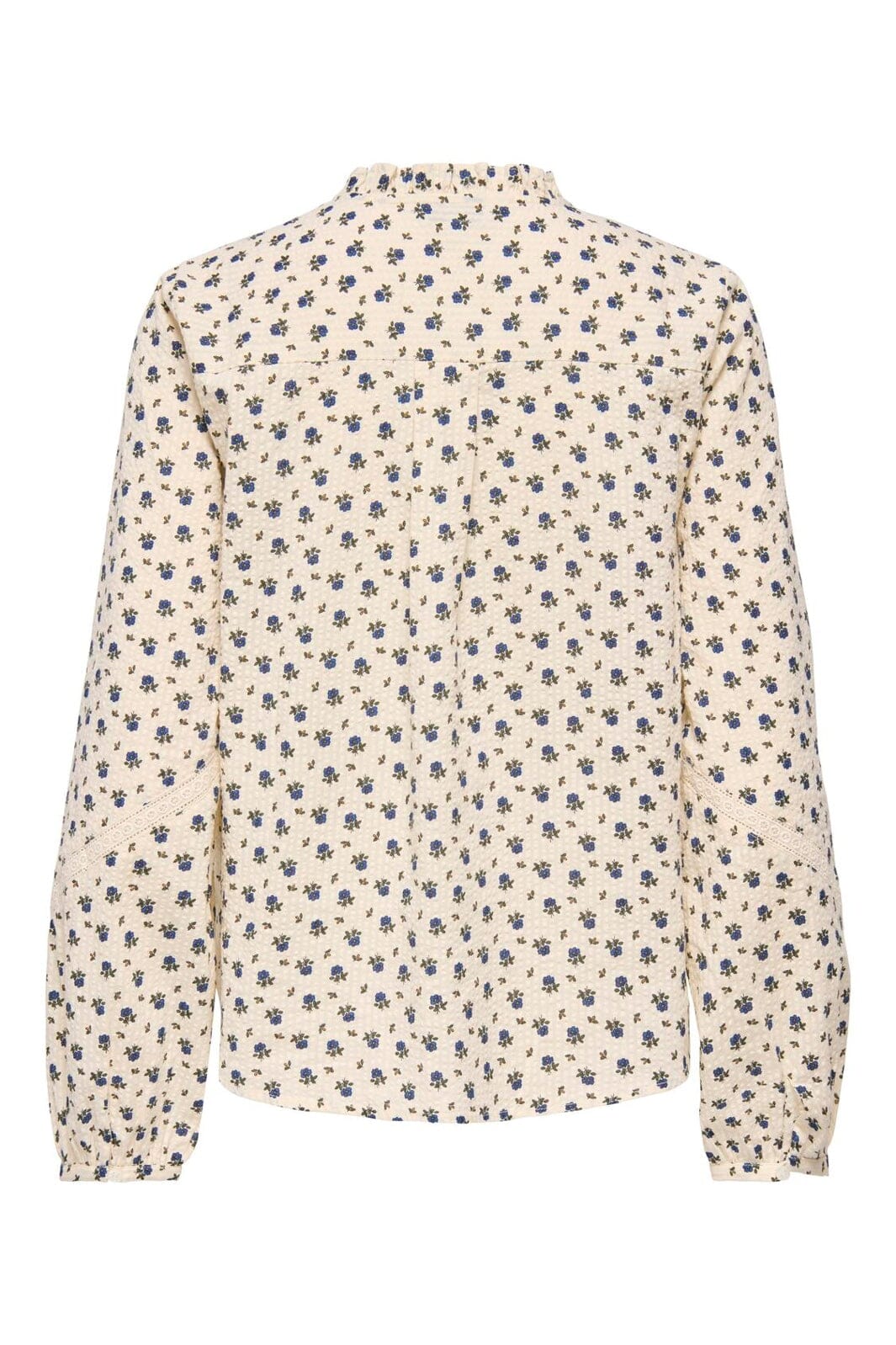 Only - Onllucinda Ls Tape Shirt - 5085607 Birch Blue Floral