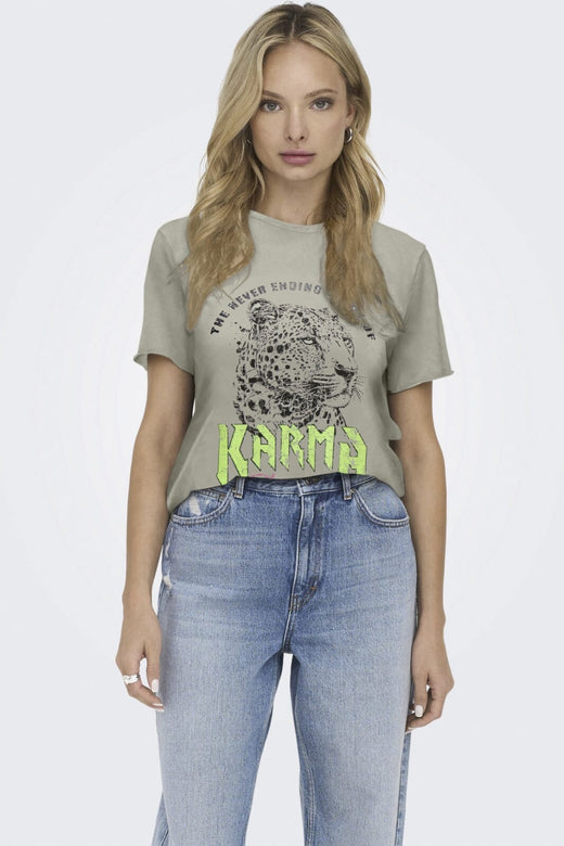 Only - Onllucy Life Reg S/S Top Box 15307412 - 4736484 - Alloy Electric Karma