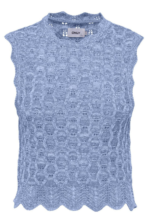 Only - Onlluna Life Sl O-Neck Tank Knt - 4464322 Light Blue Toppe 