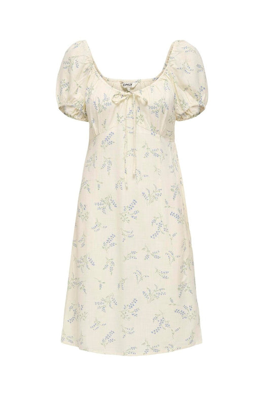 Only - Onllyrida S/S Tie Detail Dress - 4996378 Bright White Wild Bundles