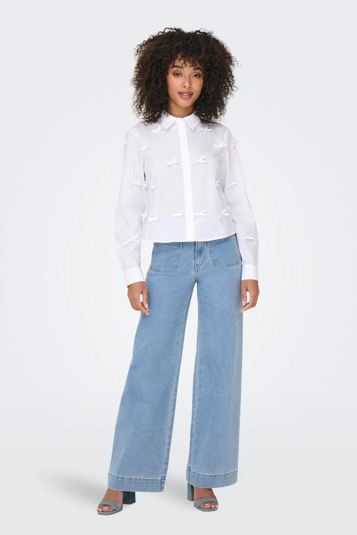 Only - Onlmadeline Wd Pocket Gua221 - 4845104 Light Blue Denim