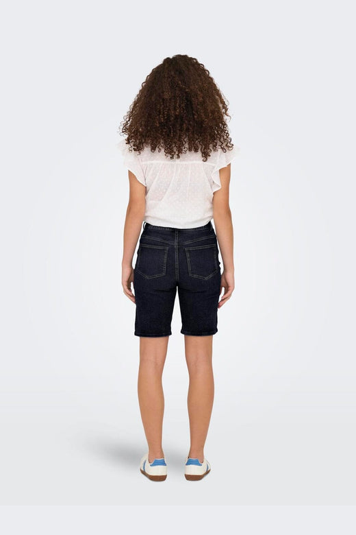 Only - Onlmadison Blush Shorts Cro - 4968659 Dark Blue Denim Rinse