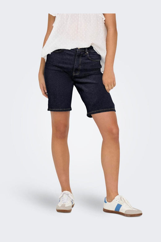 Only - Onlmadison Blush Shorts Cro - 4968659 Dark Blue Denim Rinse
