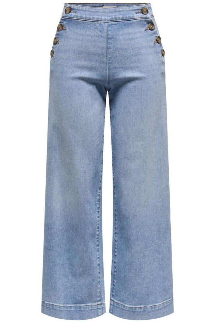 Only - Onlmadison Button Wide Gen223Noos - 4813364 Light Blue Denim Jeans 