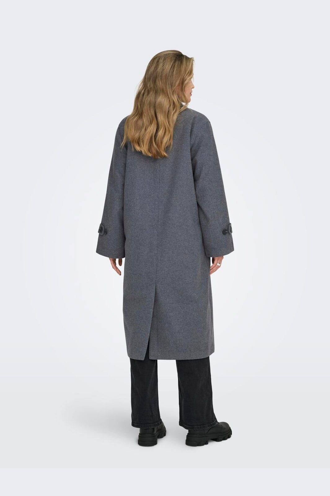 Only - Onlmaisy Oversized Wool Coat - 4951405 Dark Grey Melange