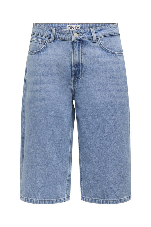 Only - Onlmaria Reg Long Shorts Moch - 4823012 Light Blue Denim