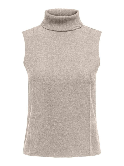 Only - Onlmatty S/L Soft Roll Neck Top Cc Swt - 4725254 Pumice Stone Melange