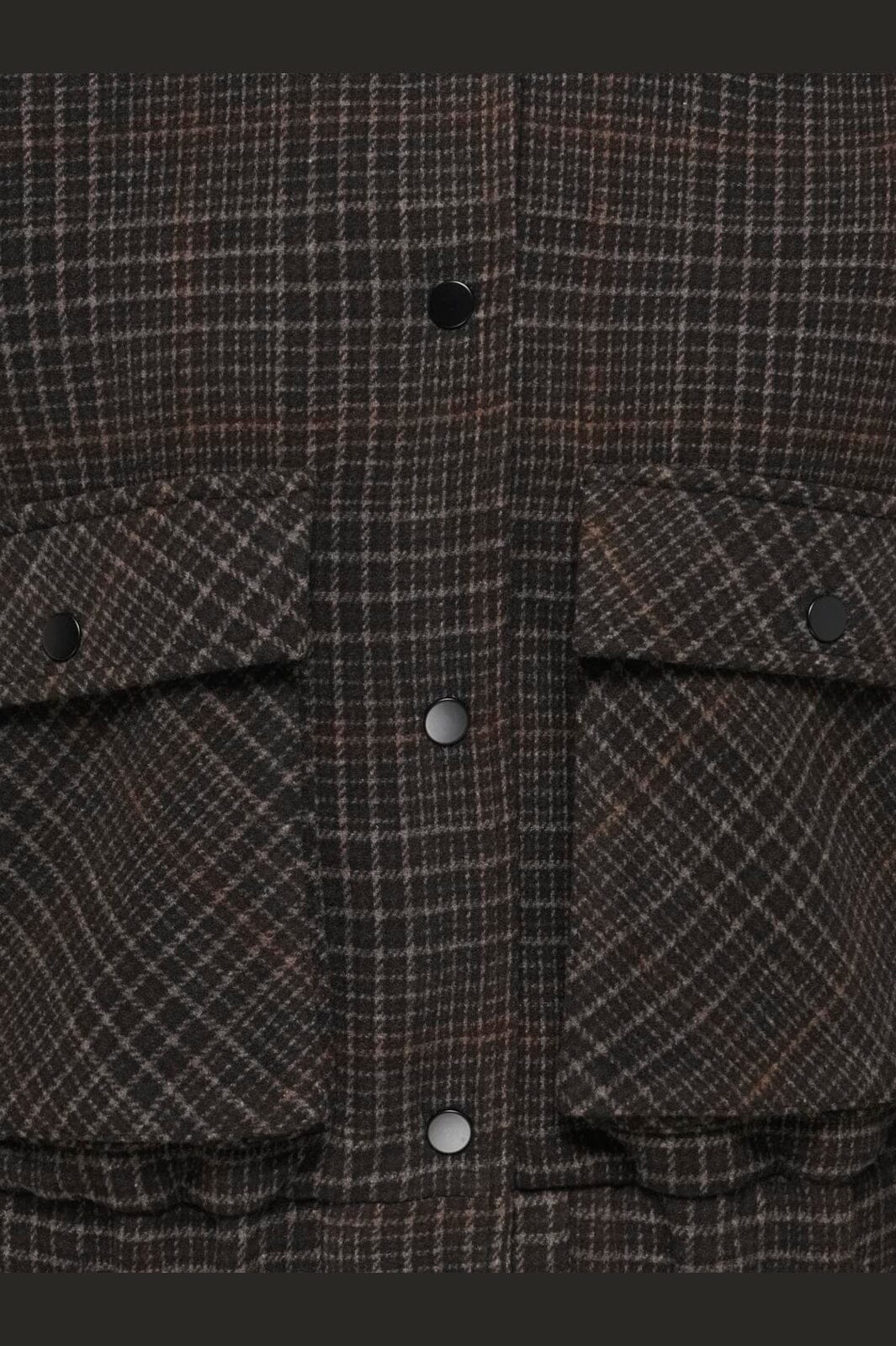 Only - Onlmika Check Bomber Jacket - 5106820 Black Coffee Check