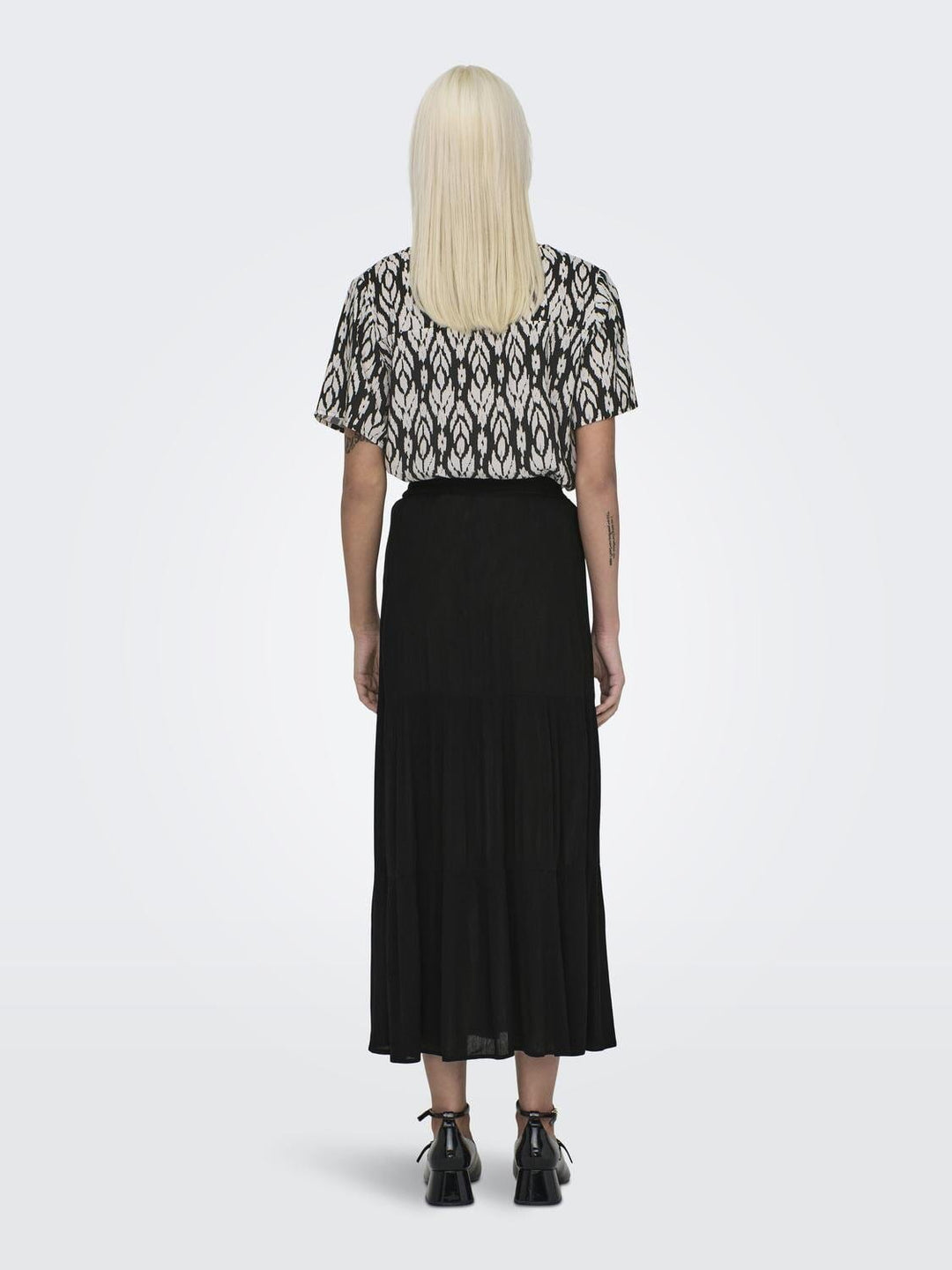 Only - Onlmikka Life Long Skirt - 4510131 Black Nederdele 