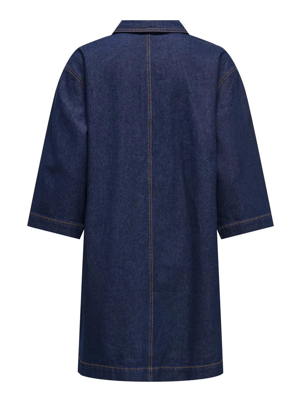 Only - Onlmiles 3/4 Zip Dress Gua - 4935217 Dark Blue Denim Kjoler 