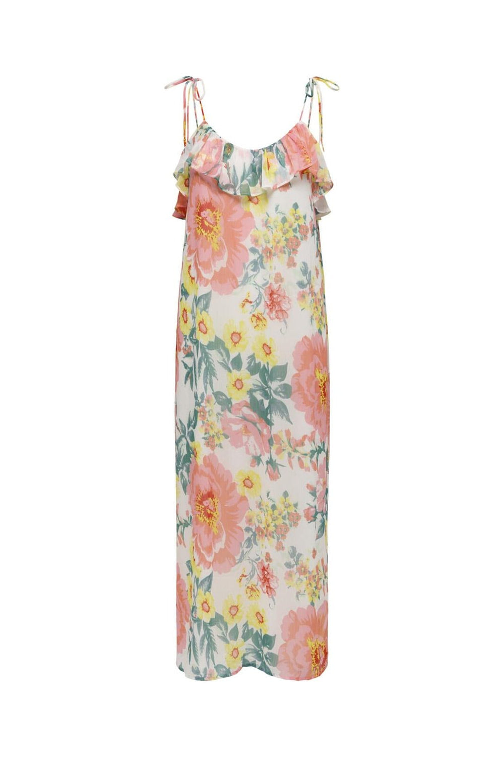 Only - Onlmilla Strap Dress - 4973255 Cloud Dancer Big Flowers