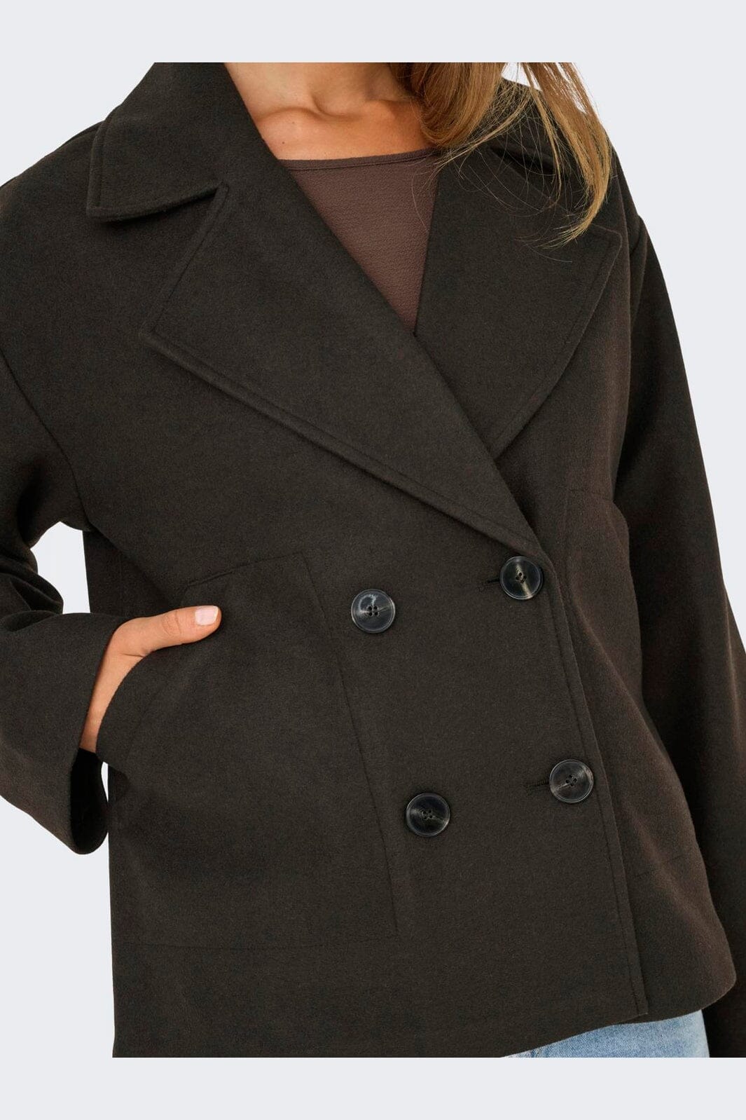 Only - Onlnancy Jacket - 4967041 Chocolate Torte Melange