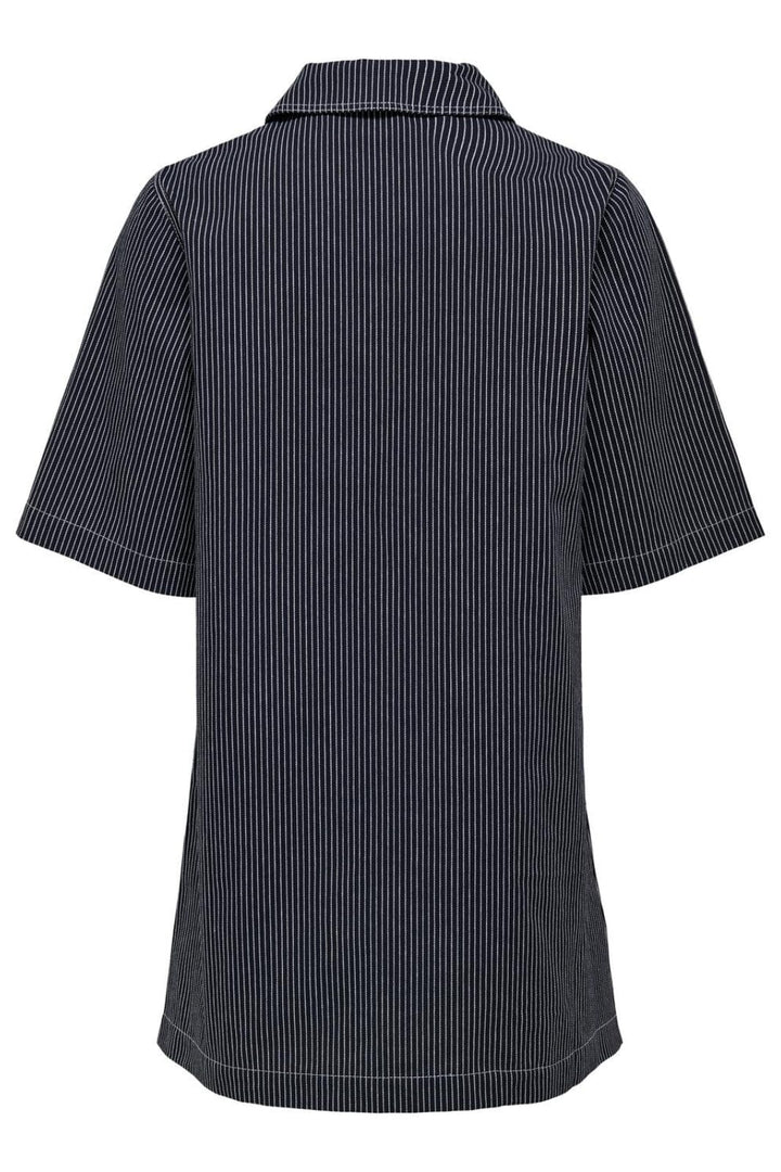 Only - Onlnehva Ss Shirt Dress - 4476808 Night Sky White