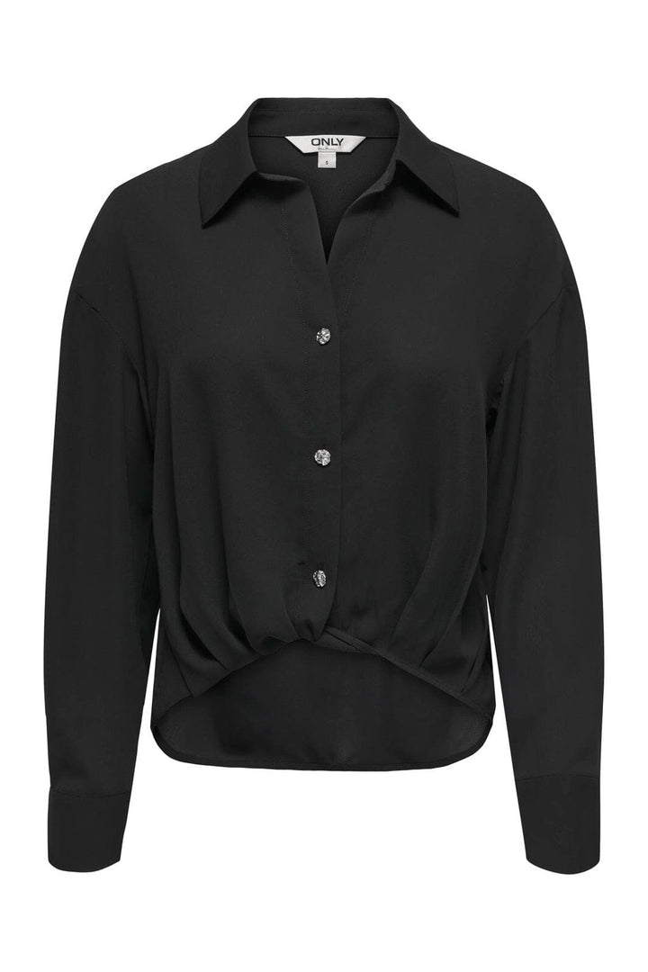 Only - Onlneiva Life Ls Balloon Shirt - 4887936 Black