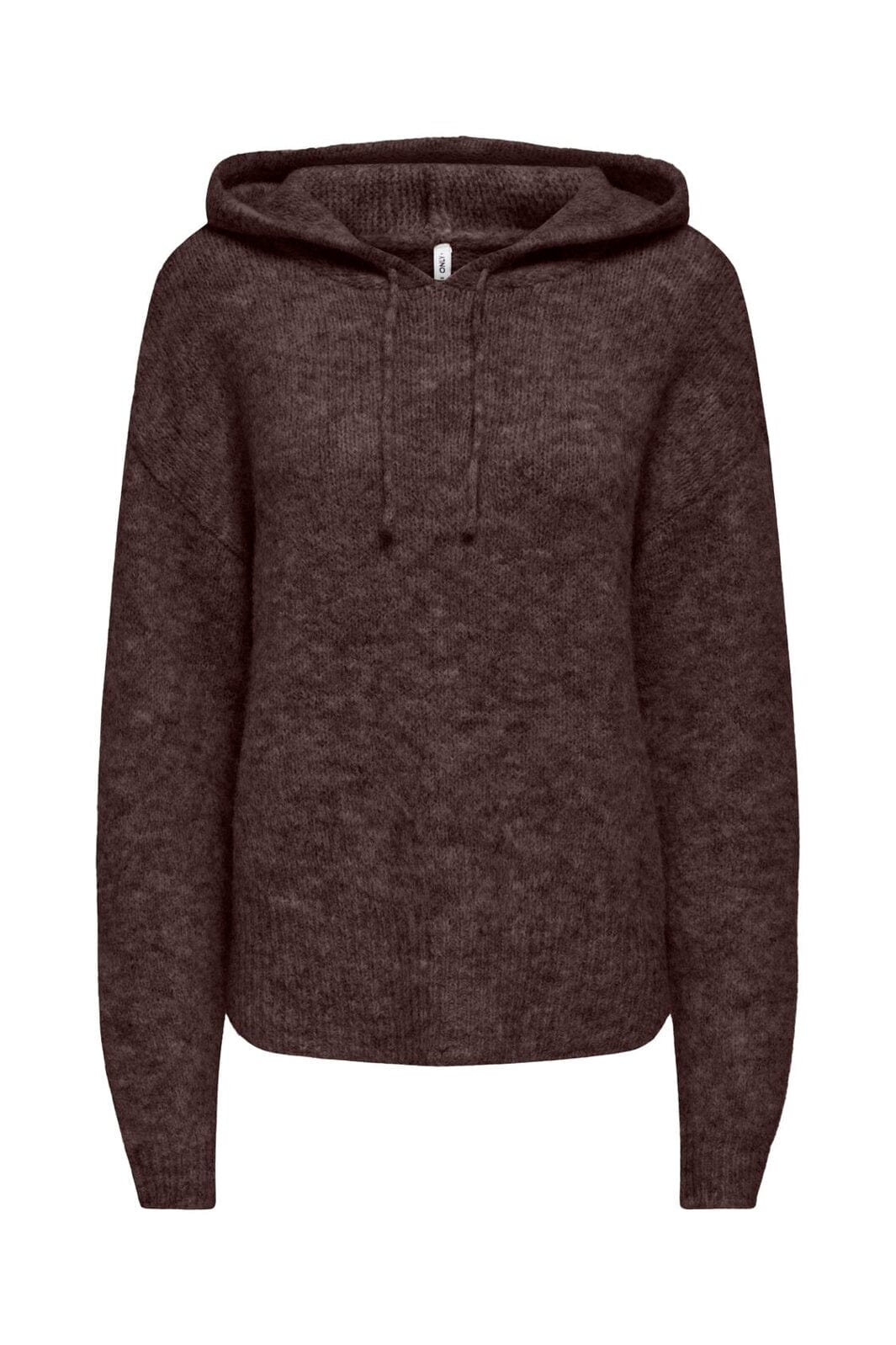 Only - Onlnellie Ls Hoodie Cc Knt - 5100928 Coffee Bean Melange