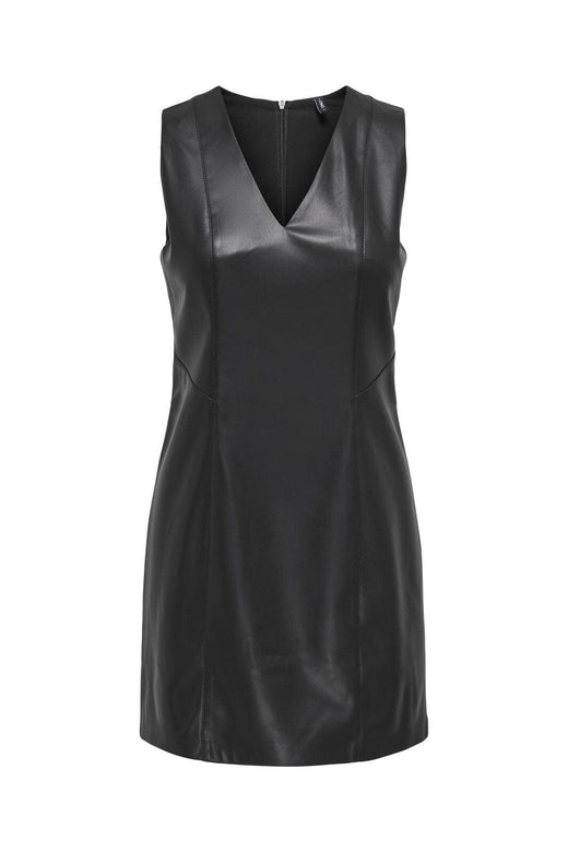 Only - Onlnelly Faux Leather Dress - 4880798 Black