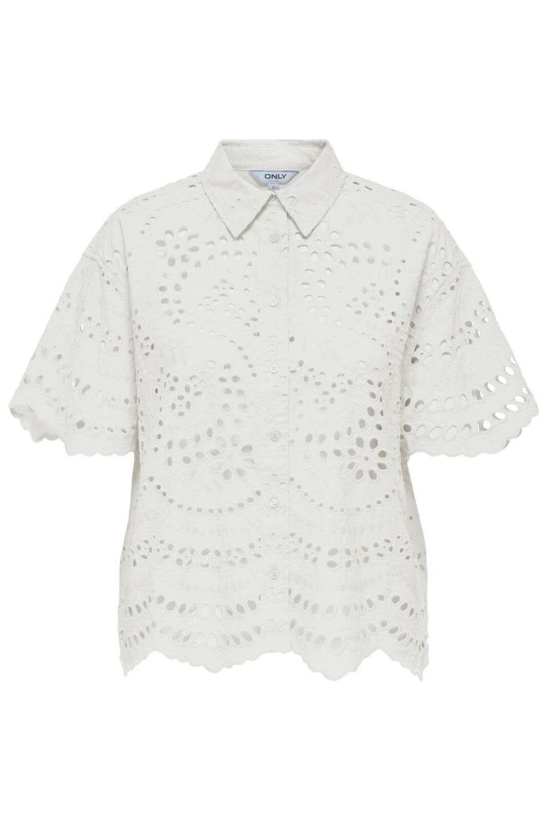 Only - Onlnew Lalisa Ss Boxy Shirt - 4819155 Cloud Dancer