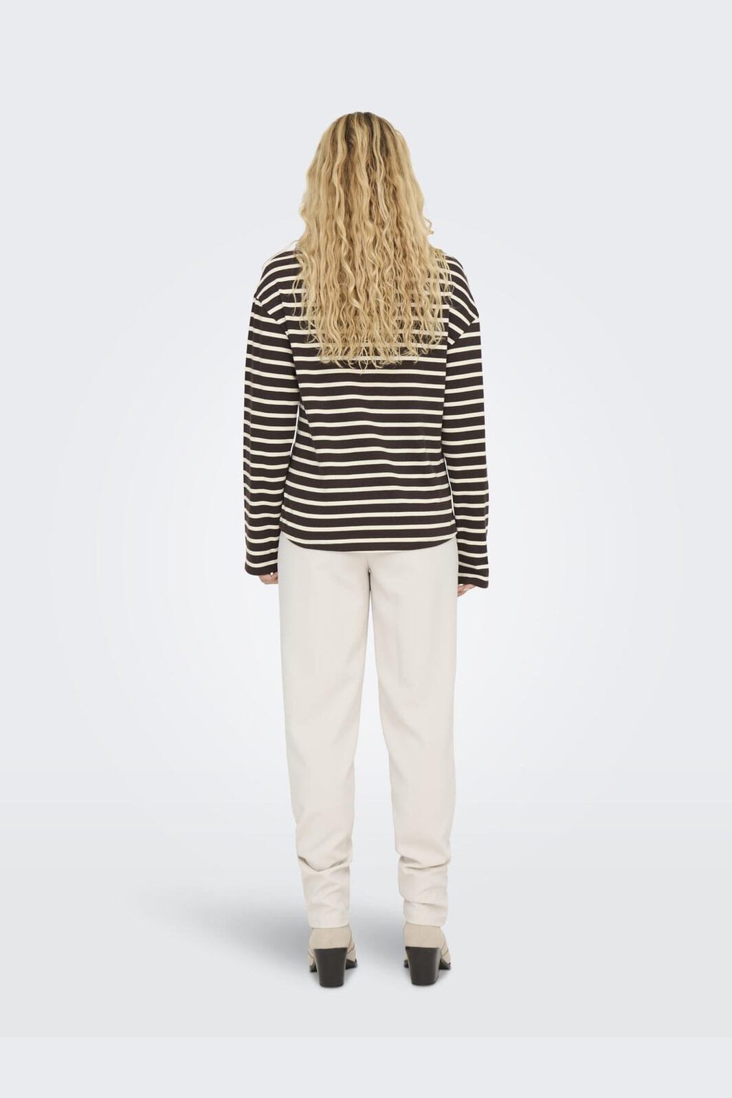 Only - Onlnew Soph Life L/S O-Neck Top Box - 4636143 Black Coffee Birch