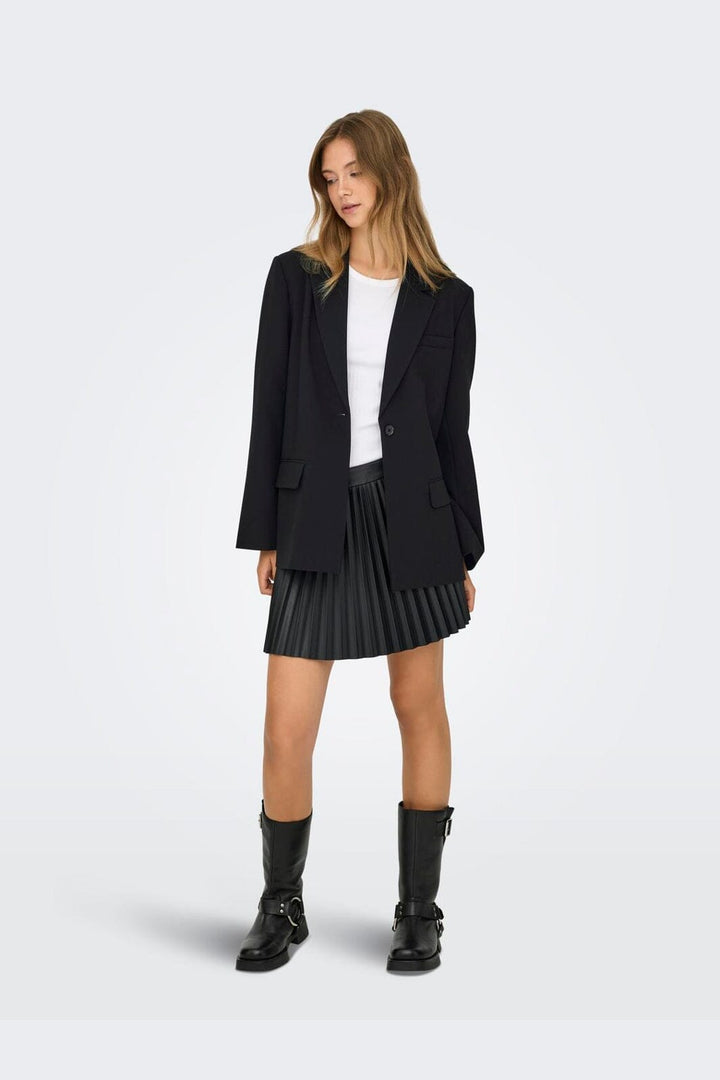 Only - Onlnoelia-Yasmine Slit Blazer Tlr - 4973847 Black