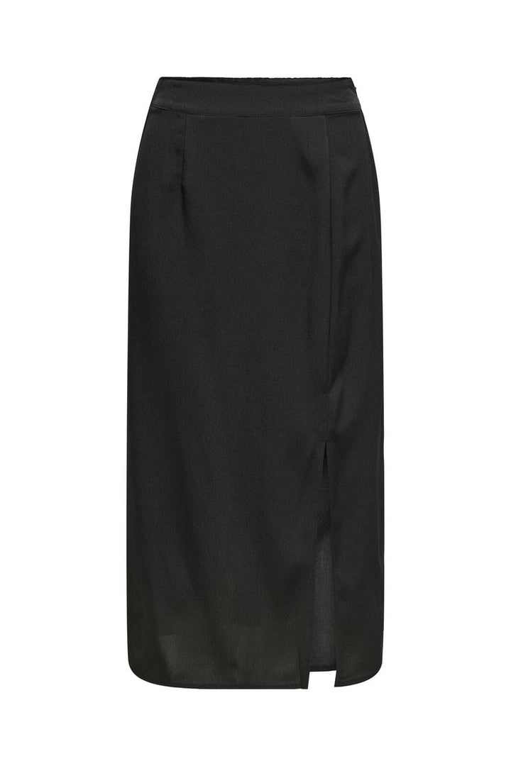 Only - Onlnova Life Elite Lamar Slit Skirt Soli - 4693924 Black