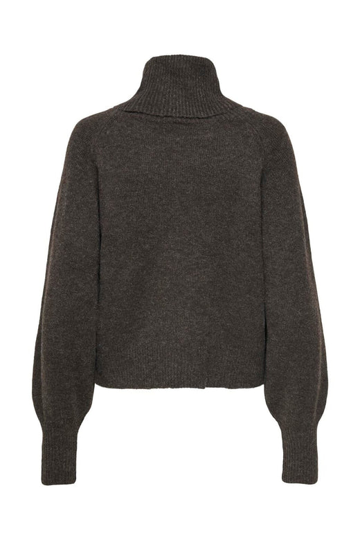 Only - Onlolivia Ls Roll Neck Cc Knt - 5091711 Mole Melange
