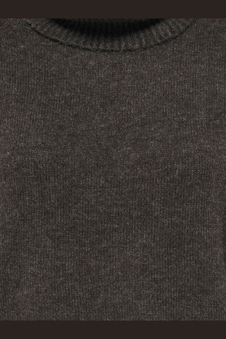 Only - Onlolivia Ls Roll Neck Cc Knt - 5091711 Mole Melange
